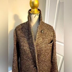 Vince Women’s Wool Blend Tweed Coat